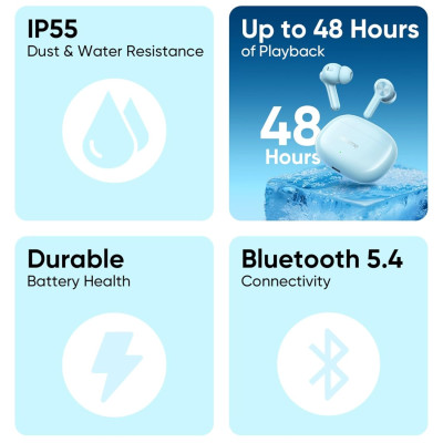 Bluetooth-гарнітура Realme Buds T200X Frost Blue_EU
