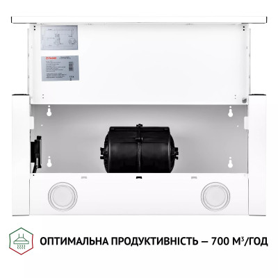 Витяжка Perfelli TL 6212 WH 700 LED