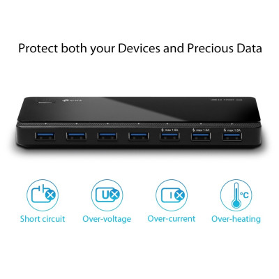 Концентратор USB3.0 TP-Link UH700 Black 7хUSB3.0 Концентратор USB3.0 TP-Link UH700 Black 7хUSB3.0