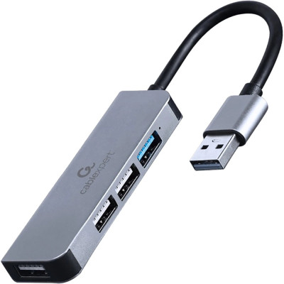 Концентратор USB Cablexpert 1xUSB3.1, 3хUSB2.0, метал, Grey (UHB-U3P1U2P3-01) Концентратор USB Cablexpert 1xUSB3.1, 3хUSB2.0, метал, Grey (UHB-U3P1U2P3-01)