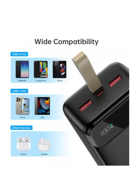 Універсальна мобільна батарея Choetech B730 30000mAh Black (B730-ACBK)