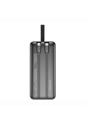 Універсальна мобільна батарея ColorWay Digital Display 30000mAh Black (CW-PB300LPC5BK-PDD)