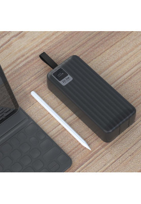 Універсальна мобільна батарея ColorWay Digital Display 30000mAh Black (CW-PB300LPC5BK-PDD)