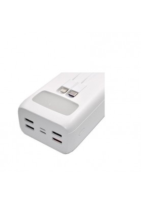 Універсальна мобільна батарея Denmen DP31 30000mAh White