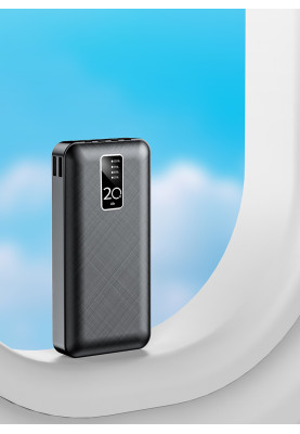 Універсальна мобільна батарея Lionpatton L20 20000mAh Black (LI- L20-BK)