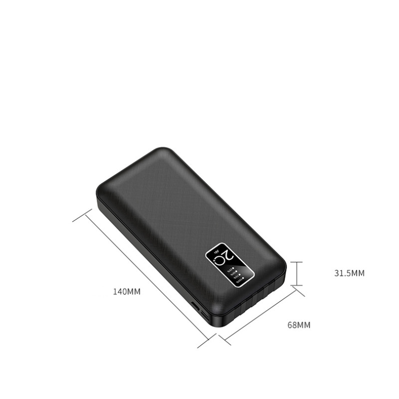 Універсальна мобільна батарея Lionpatton L20 20000mAh Black (LI- L20-BK)