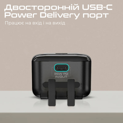 Універсальна мобільна батарея Promate Mavrix 10000mAh 35W Black