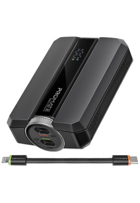 Універсальна мобільна батарея Promate Neo-10Uni 10000mAh 30W Black (neo-10uni.black)