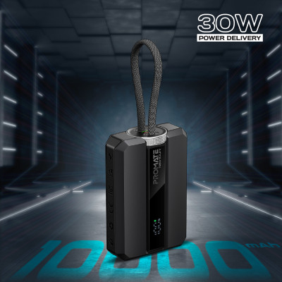 Універсальна мобільна батарея Promate Neo-10Uni 10000mAh 30W Black