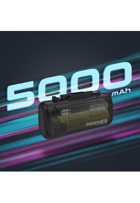 Універсальна мобільна батарея Promate PowerUp-Duo 5000mAh 20W Black