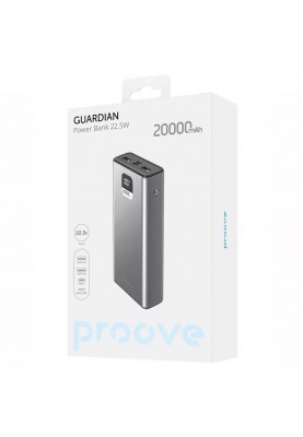 Універсальна мобільна батарея Proove Guardian 22.5W 20000mAh (2001001750077)