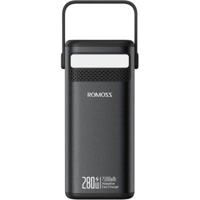 Універсальна мобільна батарея Romoss PMT75 75000mAh Black (PMT75-1E2-2133H)