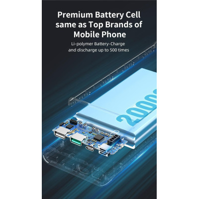 Універсальна мобільна батарея Romoss Sense6F 20000mAh 22.5W White (PPH80-611-1121H) Універсальна мобільна батарея Romoss Sense6F 20000mAh 22.5W White (PPH80-611-1121H)