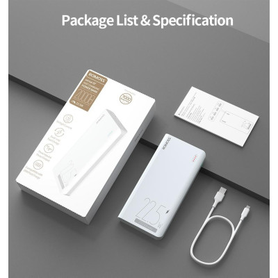 Універсальна мобільна батарея Romoss Sense6F 20000mAh 22.5W White (PPH80-611-1121H) Універсальна мобільна батарея Romoss Sense6F 20000mAh 22.5W White (PPH80-611-1121H)