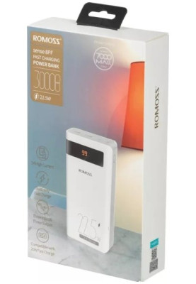 Універсальна мобільна батарея Romoss Sense8PF 30000mAh White (PHP30-852-1735H)