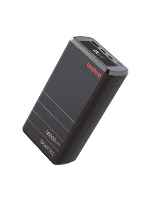 Універсальна мобільна батарея Techno PDC130 38000mAh PD 130W QC 3.0 Black