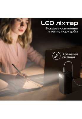 Універсальна мобільна батарея Techno 80000mAh PD 65W QC 3.0 Black (powerbank-80)