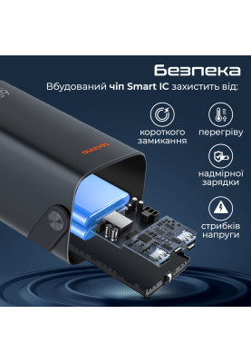 Універсальна мобільна батарея Techno 80000mAh PD 65W QC 3.0 Black (powerbank-80)