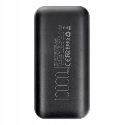 Універсальна мобільна батарея Veger S10 10000mAh, 20W Black (6970453554174)