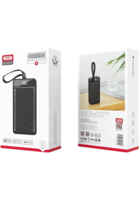 Універсальна мобільна батарея XO PR157 40000mAh Black (PR157.black)