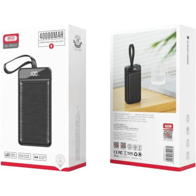 Універсальна мобільна батарея XO PR157 40000mAh Black (PR157.black)