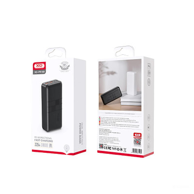 Універсальна мобільна батарея XO PR189 30000mAh Black