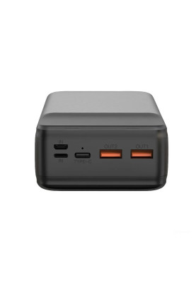 Універсальна мобільна батарея XO PR201 PD 65W QC 3.0 30000mAh Black
