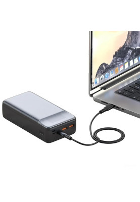 Універсальна мобільна батарея XO PR201 PD 65W QC 3.0 30000mAh Black