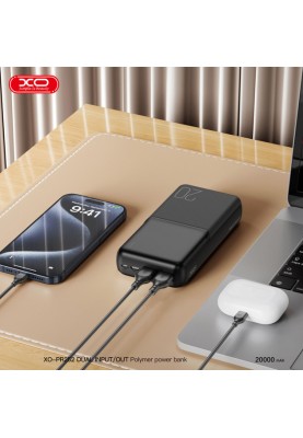 Універсальна мобільна батарея XO PR252 20000mAh Black (XK-PR252)