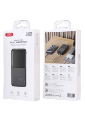 Універсальна мобільна батарея XO PR252 20000mAh Black (XK-PR252)