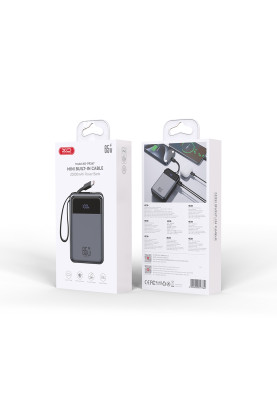 Універсальна мобільна батарея XO PR267  PD 65W 20000mAh Grey
