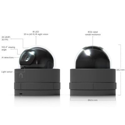 IP-камера Ubiquiti UniFi G5 Dome Ultra Black (UVC-G5-Dome-Ultra-B)