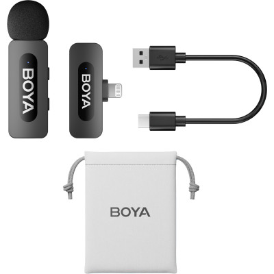 Мікрофон BOYA BY-V1 Lightning Black