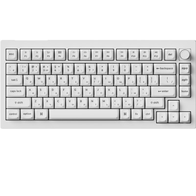 Клавіатура бездротова Keychron V1 Ultra Keychron Red Switch White RGB (V1U-F1-UA)