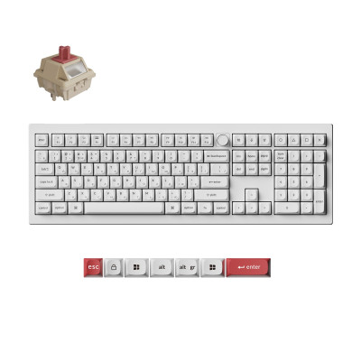 Клавіатура бездротова Keychron V6 Ultra Keychron Red Switch White RGB (V6U-F1-UA) Клавіатура бездротова Keychron V6 Ultra Keychron Red Switch White RGB (V6U-F1-UA)