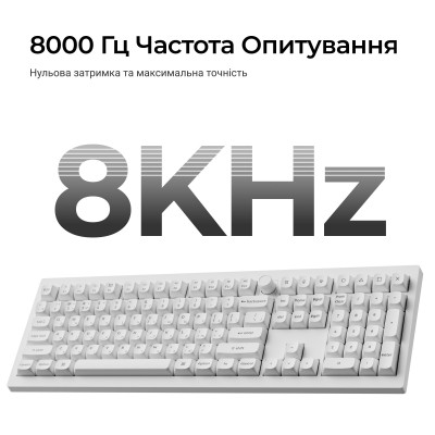 Клавіатура бездротова Keychron V6 Ultra Keychron Red Switch White RGB (V6U-F1-UA) Клавіатура бездротова Keychron V6 Ultra Keychron Red Switch White RGB (V6U-F1-UA)