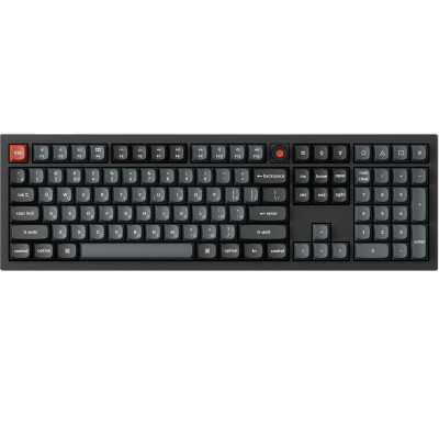 Клавіатура Keychron V6 8K Keychron Super Red Switch Black RGB (V6W-D1-UA)
