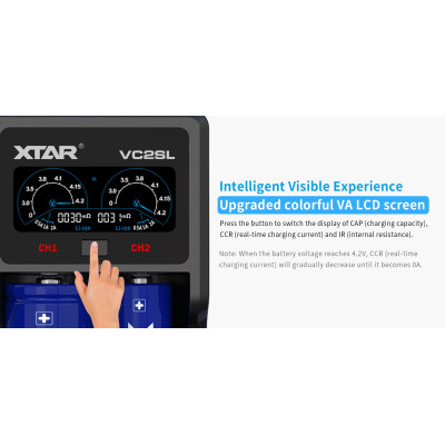 Зарядний пристрій Xtar VC2SL Зарядний пристрій Xtar VC2SL