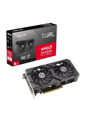 Відеокарта AMD Radeon RX 7600 8GB GDDR6 Dual EVO OC Asus (DUAL-RX7600-O8G-EVO)
