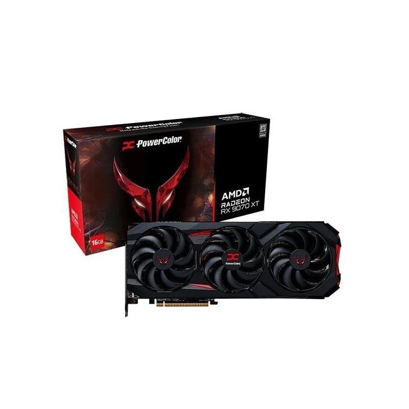 Відеокарта AMD Radeon RX 9070 XT 16GB GDDR6 Red Devil PowerColor (RX9070XT 16G-E/OC)