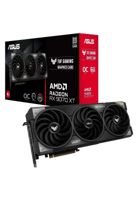 Відеокарта AMD Radeon RX 9070 XT 16GB GDDR6 TUF Gaming OC Asus (TUF-RX9070XT-O16G-GAMING)
