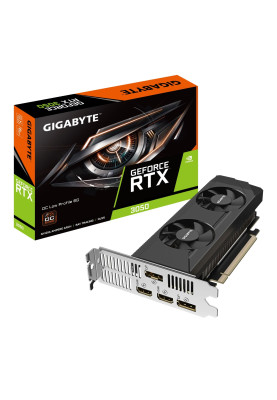 Відеокарта GF RTX 3050 6GB GDDR6 Low Profile OC Gigabyte (GV-N3050OC-6GL)