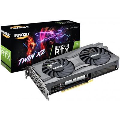 Відеокарта GF RTX 3060 12GB GDDR6 Twin X2 Inno3D (N30602-12D6-119032AH) (LHR)