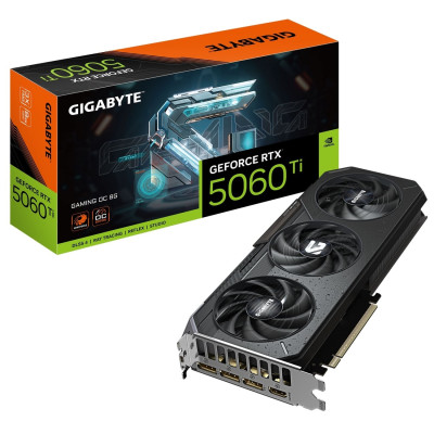 Відеокарта GF RTX 5060 Ti  8GB GDDR7 Gaming OC Gigabyte (GV-N506TGAMING OC-8GD)