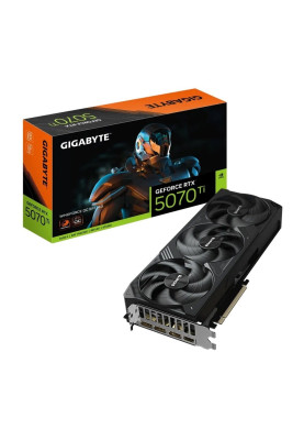 Відеокарта GF RTX 5070 Ti 16GB GDDR7 Windforce OC Gigabyte (GV-N507TWF3OC-16GD)