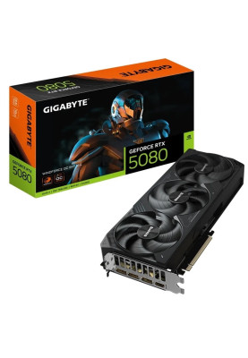 Відеокарта GF RTX 5080 16GB GDDR7 Windforce OC Gigabyte (GV-N5080WF3OC-16GD)