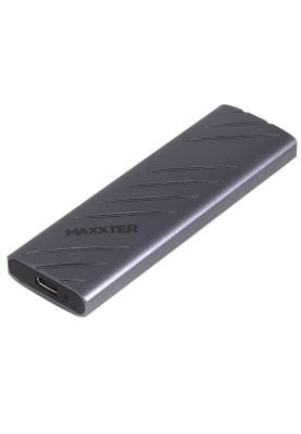 Зовнішня кишеня Maxxter M.2 NVMe PCIe, USB 3.2 Type-C, Metal, Black (EHDE-2280S-01)