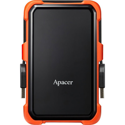 Зовнішній жорсткий диск 2.5" USB 1.0TB Apacer AC630 Black/Orange (AP1TBAC630T-1) Зовнішній жорсткий диск 2.5" USB 1.0TB Apacer AC630 Black/Orange (AP1TBAC630T-1)