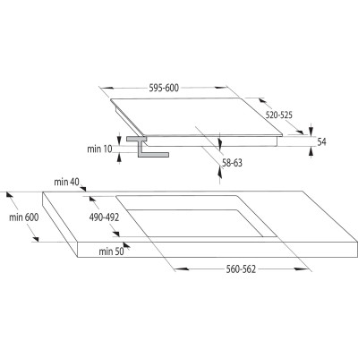 Вбудований комплект Варильна поверхня Gorenje GI6401B + Духова шафа Gorenje BOS6737E06BG