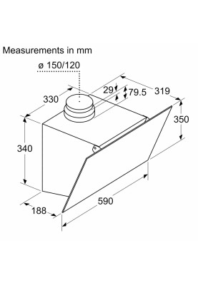 Витяжка Bosch DWK63PJ60T